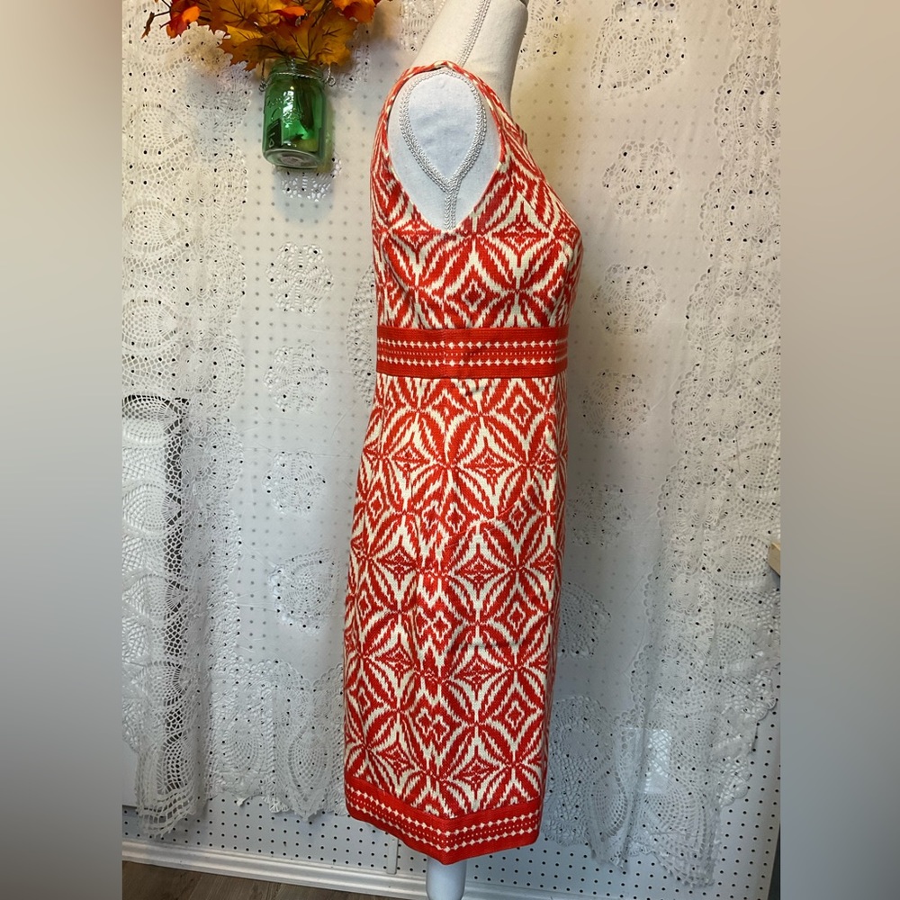 Jones New York Size 8 Woman’s Sleeveless Dress 100% Cotton Lined NWOT SALE ❗️ - Picture 4 of 13